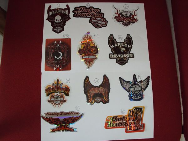 ADESIVO PARA CAPACETE HARLEY-VARIOS MODELOS